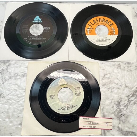 Alan Parsons Project 45 Record Lot of 3 Rock Gemini Psychobabble What Goes - Picture 1 of 8